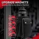 Heavy-duty Magnetic Gym Bag for Men &Women with Multiple Pockets,Magnetic Bottle Bag Included 4 Built-in Strong Magnets, Ideal for Gym,Sports Activities (Black,No Bottle)