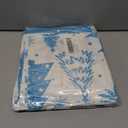 Lanpn White and Blue 16x16 Christmas Pillow Covers Set of 4, Decorative 16 Inch Winter Snowflake Throw Pillow Case Xmas Cushion Cover for Indoor Home Sofa Light Blue