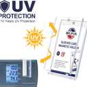 20-Pack One Touch Sleeved-Card Magnetic-Holders - 35PT Trading Card Holders, UV Protection Clear Acrylic Card Cases, Magnet Case Protectors for Game Cards, Baseball Cards, Sports Cards, Standard Cards