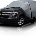 Large SUV Car Cover for Chevy Suburban (1973-2026) 100% Waterproof All Weather, Heavy Duty Outdoor Full Exterior Covers Rain Sun Wind UV Hail Protection.