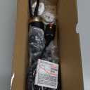 Dual Voltage(100~250V) Mini Hair Dryer Brush with European Plug Adapter for International Travel, Europe Travel Essentials for Women (Black)