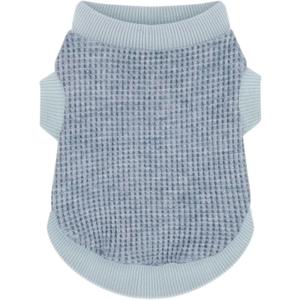 Cozy and Functional Dog Shirts for Small Puppies: Stretchable Blue Attire with Easy-On Design, Ideal for Chihuahuas and Yorkies - Enhance Comfort and Playfulness on Chill Days Large (9~17lb) | Chest(~17.5")