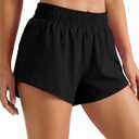Women's Running Shorts High Waist Quick Dry Athletic Shorts with Liner Workout Gym Yoga Shorts814 (Black, M)