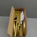 iDavosic.ly 6 Tier Large Plant Stand Indoor, 10 Inch Wide Tall Corner Metal Plant Stands Outdoor for Multiple Plants, Folding Tiered Flower Display Holder Rack Shelf, Gold