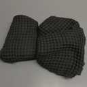 Mia's Dream Premium Cotton Waffle Bathroom Towel Set, 3 Pack Quick Drying Facial & Hand Towels, 13" x 27" (Olive Green)