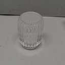 Crystal Makeup Brush holder Organizer, Vintage Make Up Brush Cup Pen Pencil Holder striped vase, Comb Brushes Pen Pencil Storage Box Container (Clear)