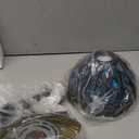 Tiffany Wall Sconce Lamp Stained Glass 8X10.5X11 Inch Plug in Wall Bedside Light for Hallway Bedroom (Sea Blue Dragonfly Style)