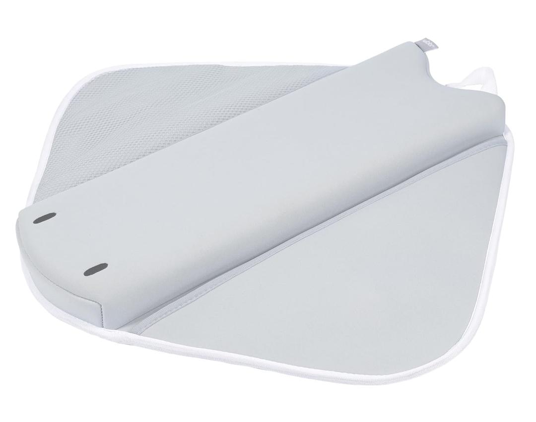 Ubbi Cushioned Elbow Rest, Non-Slip, Baby and Toddler Bath Time Must Have Accessory for Parents, Included Pockets for Bath Supplies Storage, Gray Stingray