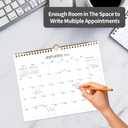 2026 Calendar 18 Monthly Wall Calendar Runs from January 2026 until June 2027 Spiral Binding Hanging 11.5" x 14.7" Thick Paper with Julian Dates and Block for School OfficeSimplicity