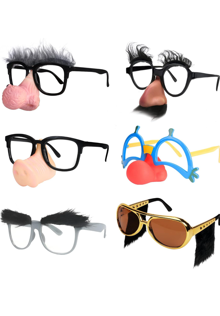 Ocean Line Halloween Glasses - 6 Pairs Fun Halloween Costume Party Favors