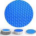 Solar Pool Cover 15 Ft Diameter Round Solar Blanket for Above Ground Inground Pools, Hot Tub SPA Bubble Wrap Pool Protector, 12 Mil Circle Thermal Covers Floating Blanket Mat for Swimming Pools