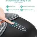 Medcursor Foot Massager with Heat - Shiatsu Feet Massage Machine Delivers Relief for Tired Muscles & Plantar, Deep Kneading Therapy, Multi-Level Settings for Home, Office Use, Size up to 13" Black