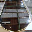 Full Length Mirror, 76"x34" Oversized Arched Mirror Large Standing Mirrors, Tall Mirrors Body Floor Mirror for Bedroom Living Room Aluminum Frame,Gold