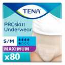 TENA ProSkin Small-Medium Nude-Colored Adult Female Moderate Absorbency Protective Disposable Underwear, 80 Count