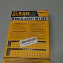 ELEAD 31-Piece Hex Key Set - Allen Wrench Set, SAE and Metric Allen Keys MM(0.7mm-10mm) SAE(0.028"-3/8) Heat-Treated, Torque Handle, High Leverage, Long & Short Keys, Easy Organization