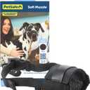 PetSafe Dog Muzzle - Comfortable Padding - Adjustable Sizing - Prevents Biting - Allows Room to Pant - Perfect for Visits to The Vet or Groomer, Extra Large, Black