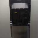 Brio Bottom Loading Water Cooler Dispenser for 5 Gallon Bottles - 3 Temperatures with Hot, Room & Cold Spouts, Child Safety Lock, LED Display with Empty Bottle Alert, Stainless Steel(some dents and scratches, turns off by itself randomly, drain grate