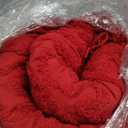 Montgomery Ward Emily Floral Chenille Bedspread, Soft Cotton Comforter Set, Queen Size Quilt - Luxury Hotel Bedding, Queen Bedspread (Red, Queen)