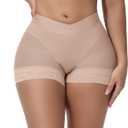 SHAPSHE Women'S Shapewear Control Panties Tummy Control Underwear Faja Levanta Gluteos Para Mujer Faja Body Shaper Shorts Bbl Underwear for Women Waist Shapewear Columbian Fajas for Women Tan, Medium
