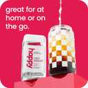 happy instant coffee, medium roast with notes of caramel and glee, 8 packets, single serve, use for hot or iced coffee, sustainably sourced (EXP 03/25/26)