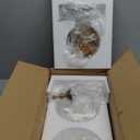 TLOLGT Antique Adjustable Pendant Light Fixtures Delicate Decorative Pattern Glass Ceiling Pendant Lighting for Kitchen Island Dining Room with Original Vintage Design