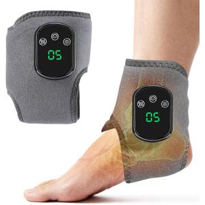 YAZHI Foot Massager 2-in-1 Warming Wrap  Relax & Renew Foot & Ankle Massager with 3 Modes & 5 Heat Levels, Portable for Home or Travel