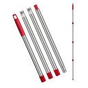 Spin Mop Replacement Handle - 4 Section Mop or Broom Handle/Stick Compatible with O Cedar Spin Mop Refills and Brooms, 30" to 59", American Threaded Joint End (Mop Head Not Included
