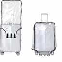 Suitcase Cover Protectors Clear PVC Luggage Cover for Wheeled Suitcase Waterproof Travel Suitcase Cover (30" (21.3" L x 13.4" W x 29.5" H))