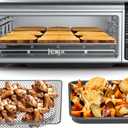 Ninja Digital Air Fryer & Toaster Oven | 8-in-1 Functionality | Flip-Up Design | XL Capacity | Air Fry Basket, Sheet Pan, Wire Rack & Crumb Tray | 1800 Watt | Silver | SP101