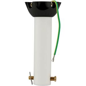 Ceiling Fan Extension Rod,Ceiling Fan Downrod with Ball Head,Downrod Extension for Fan,1 inch Outside Diameter, Boom Suitable for a Wide Range of (white, 18inch)
