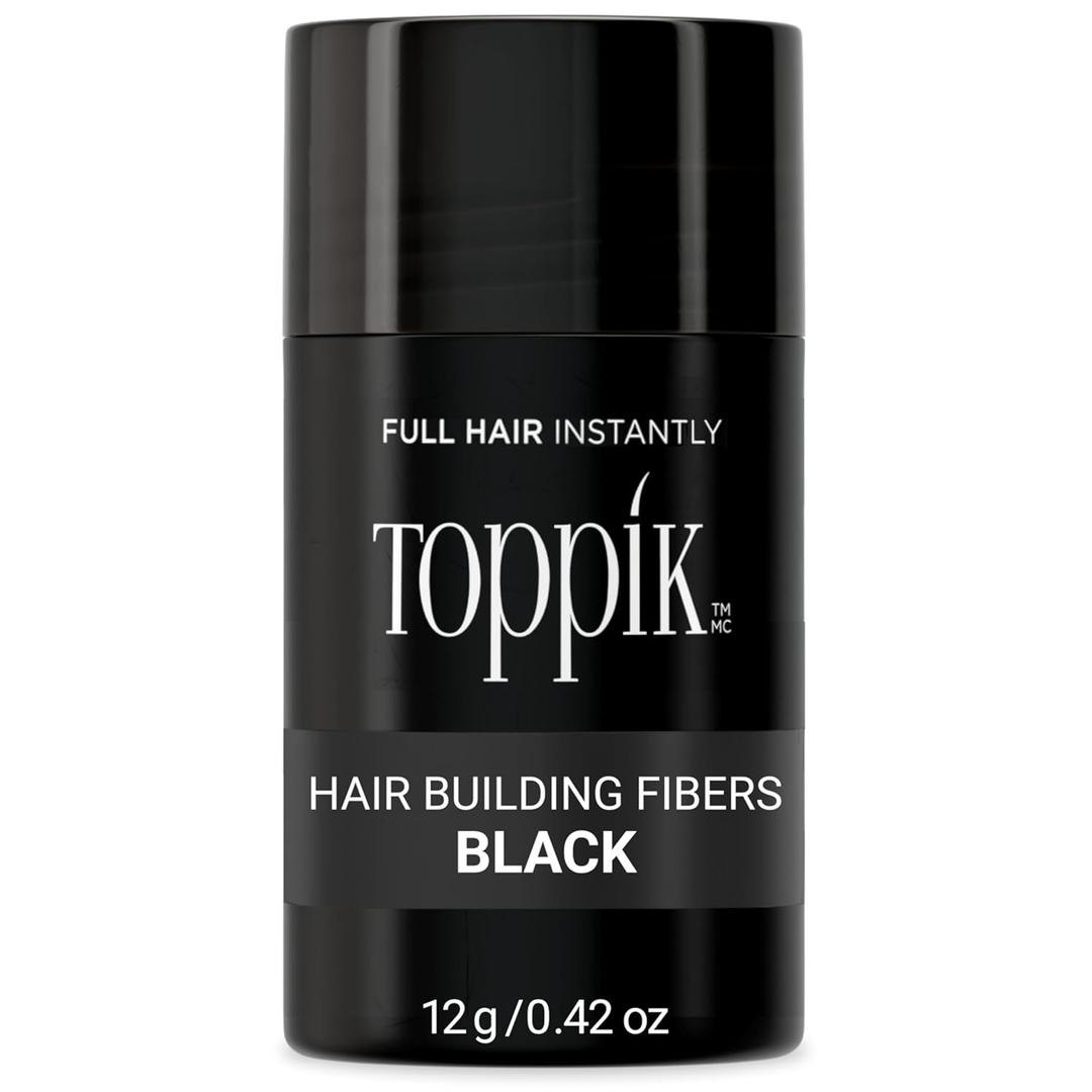 Toppik Hair Building Fibers, Fill In Fine or Thinning Hair Instantly Thicker, Fuller Looking Hair 9 Shades,4 size options