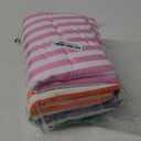 12 Pack Microfiber Beach Towel Bulk Pool Towel 27.5 x 59'' Large Striped Highly Absorbent Quick Dry Soft Swim Travel Towel Bath Towel Set Cute Summer Pool Party Favor for Kid Adult, 12 Colors