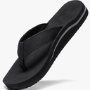 Men's Wide Flip Flop with Orthotic Arch Support Athletic Slide Thong Sandals for Men Soft Cushion Footbed (11, Cloud Gray)