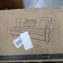 Devion Furniture Polyester Fabric Sectional Sofa, Tufted Design, in Beige Finish