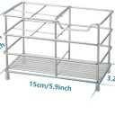 Urbanstrive 304 Stainless Steel Bathroom Toothbrush Holder Toothpaste Holder Stand Bathroom Accessories Organizer (Silver, Large)