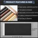 Leather Repair Kit for Furniture 16"x 31.5" Leather Tape Repair Patch Self Adhesive Sofa Vinyl Repair Patch Kit for Car Seat,Couch,Boat Seat,Chair - Black