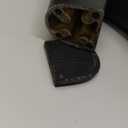 PiePieBuy Women's Tie Knot Chelsea Pump Ankle Boots Closed Toe Stacked Heel Booties Shoes (7.5, Black)