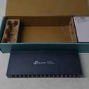 TP-Link 16 Port Gigabit Ethernet Network Switch, Desktop/ Wall-Mount, Fanless, Sturdy Metal w/ Shielded Ports, Traffic Optimization, Unmanaged (TL-SG116)