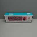 Wireless Keyboard and Mouse Combo, Retro Typewriter Keyboard with Round Keycaps, 2.4GHz USB Cute Wireless Keyboard Mouse for Computer, Desktop, Laptop and Computer (Black-Colorful)