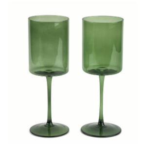 2pcs Core Home Wine Glass Set - Green, 14oz