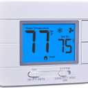 Upgraded Digital Non-Programmable Thermostat for Home 1 Heat/1 Cool Single Stage System, with Temperature & Humidity Monitor and Large Blue LCD Display