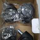 MaxGear Office Chair Wheels, 2 Inch Replacement Soft Mute Desk Caster Wheels for Work & Gaming Chair, Heavy Duty and Safe Rolling for All Floors & Hardwood, Universal Fit for 98% of Chairs, Set of 5