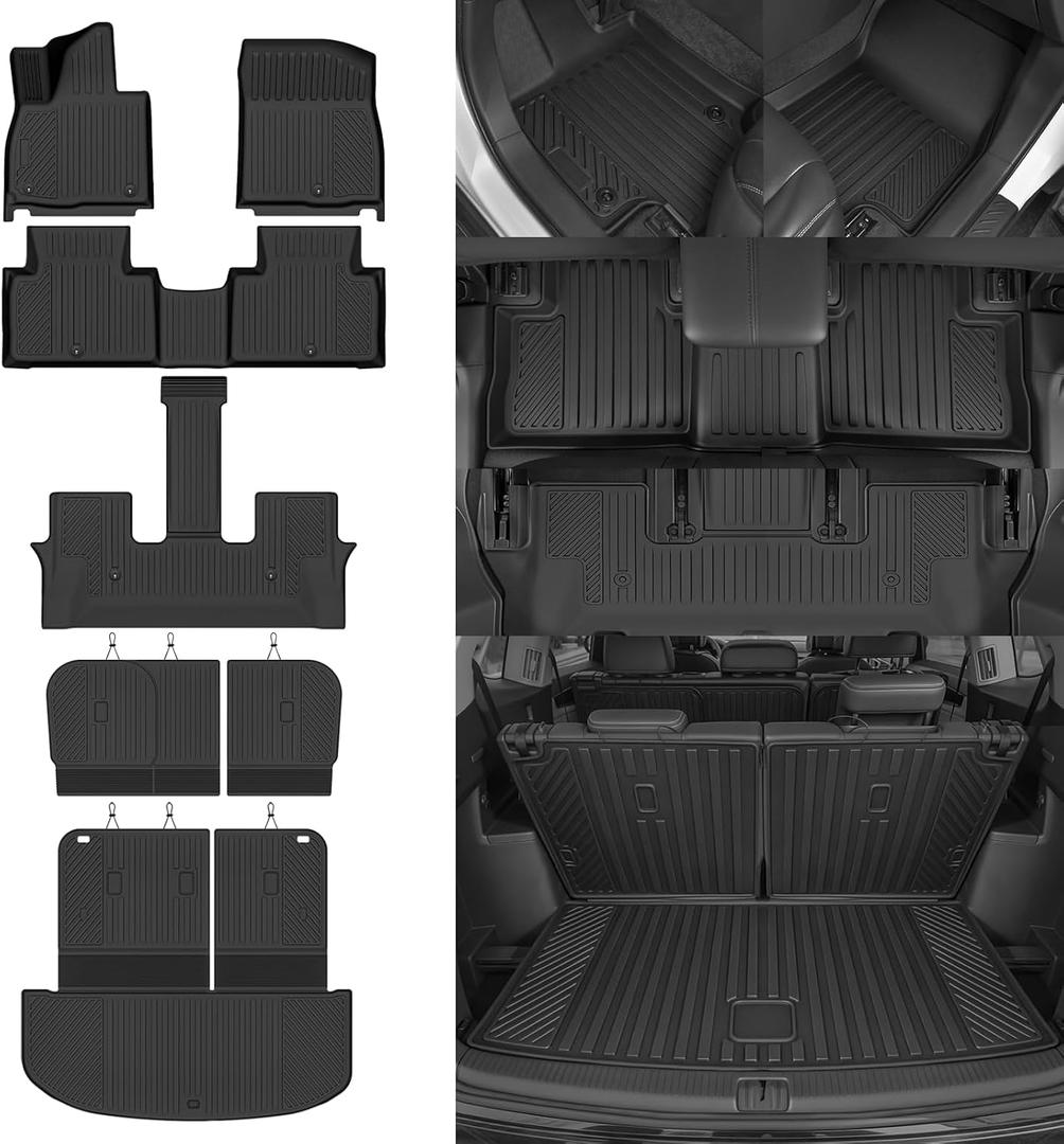 Custom Fit Floor Mats for Kia Telluride Gas Only 8 Seats 2027