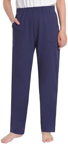 Weintee Women's Petite Elastic Waist Knit Pants Size S