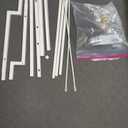 3IngSeagulls Small Vanity Desk Without Mirror, Makeup Vanity Table for Small Space, Compact White Dressing Table with Fabric Drawers, Makeup Vanity with Storage for Bedroom, White, 23.6inW