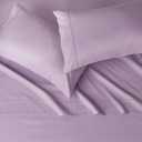 Amazon Basics Lightweight Super Soft Breathable Brushed Microfiber 4-Piece Sheet Set with 14-Inch Deep Pockets, Wrinkle Resistant, Queen, Frosted Lavender, Solid