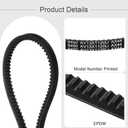 Uxcell AX44 EPDM V-Belt, Raw Edge Cogged Industrial Rubber V Belt 1/2" Width x 44" Inside Circumference