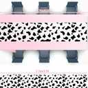 Oudain 12 Pcs Cow Tablecloth for Party Cowgirl Cow Table Runner Print Rectangular Birthday Party Inspired Decorations Supplies (Pink)