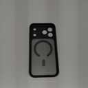 JETech Magnetic Case for iPhone 17 Pro Max 6.9-Inch Compatible with MagSafe, Shockproof Phone Bumper Cover, Solid Color Matte TPU Frame, Anti-Scratch Clear Back (Black)