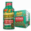 Vitamin Energy Watermelon Crush Extra Strength Energy Shot, 48 Pack - Up to 7 Hrs, 260mg Natural Caffeine, Zero Sugar - Green Tea Extract, Immune Support, B12 B6 Niacin, 1.93 fl oz, Keto Vegan